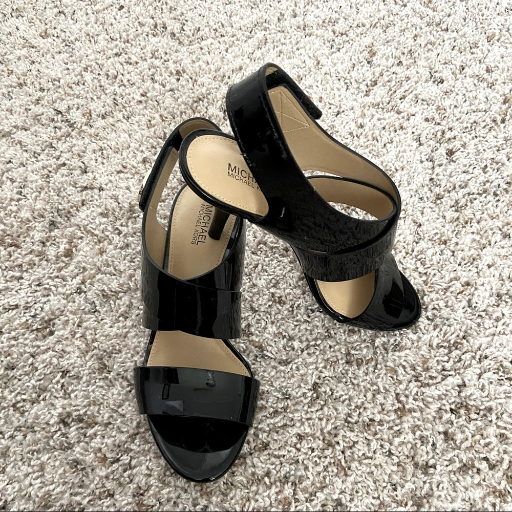 Michael Kors Strappy Patent Leather Heels 👠